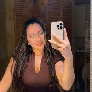 chocolate brown bodycon dress